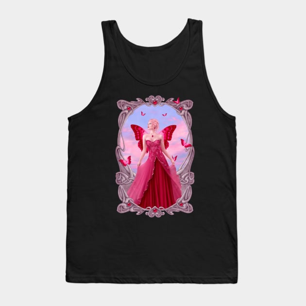 Ruby Birthstone Fairy Tank Top by silverstars